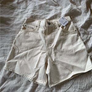 Levi's Women's Cream Jean Shorts